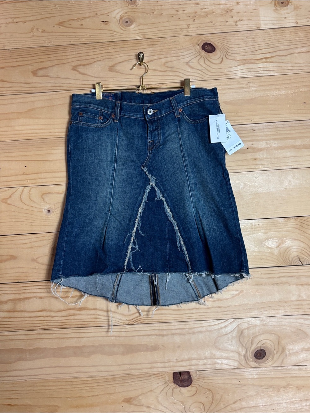Nwt Lucky Brand vintage Rosey denim low rise skirt size 10